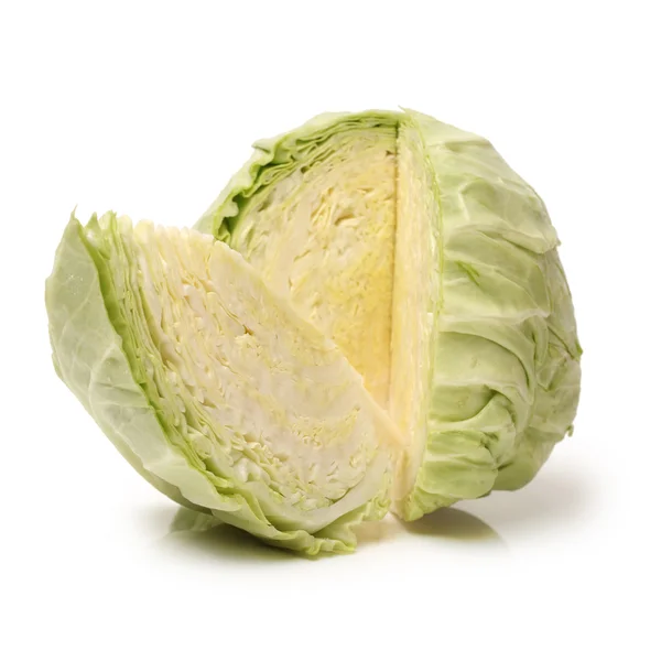 Fresh cabbage isolated on white background — Stock Photo, Image