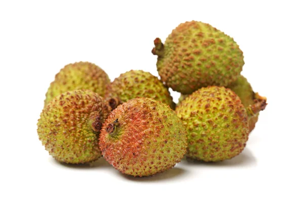 Litchi isolato su sfondo bianco — Foto Stock