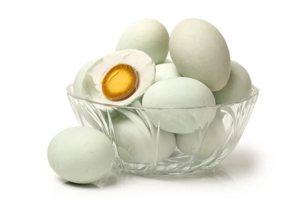 Salted duck eggs on white background — Stock Photo, Image