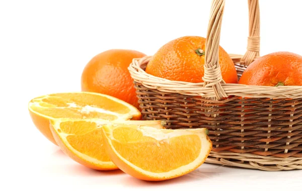 Orange on the white background — Stock Photo, Image