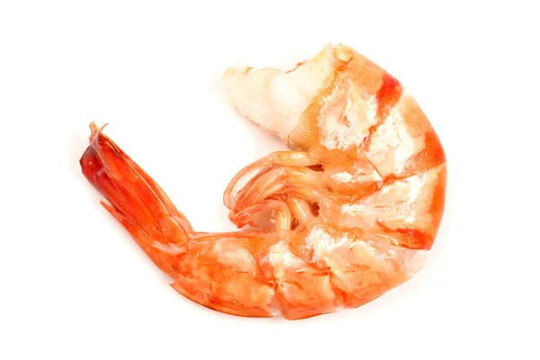 Fresh shrimp isolated on a white background — Stock Photo, Image