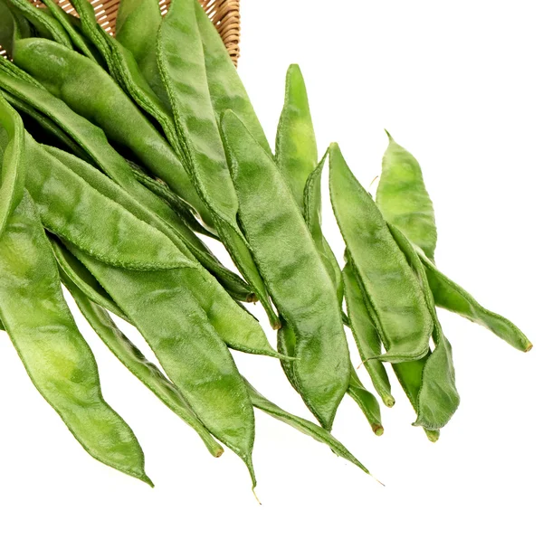 Snow peas isolated on white background — Stock Photo, Image