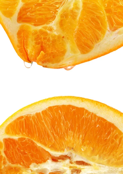 白色背景上的橙色 — 图库照片