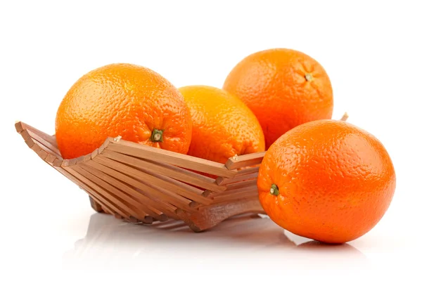 Orange on the white background — Stock Photo, Image