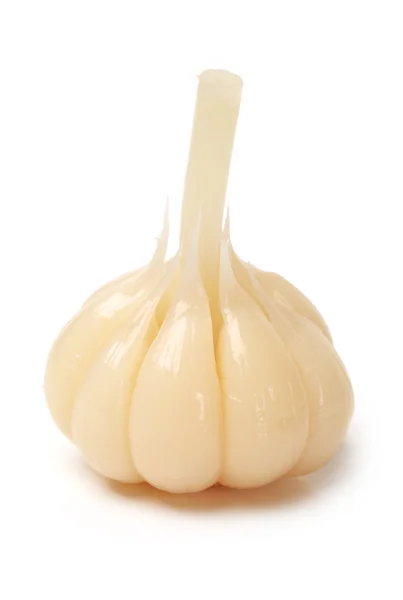 Sweet and sour garlic on white background — Stock Photo, Image