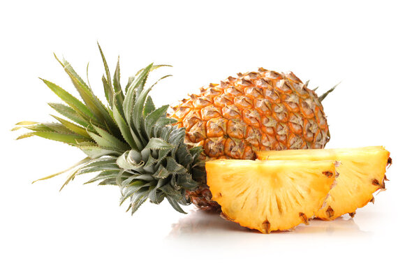 Pineapple on white background