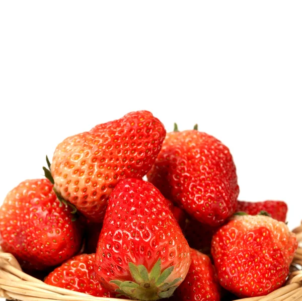 Krásný jahody na bílém pozadí — Stock fotografie