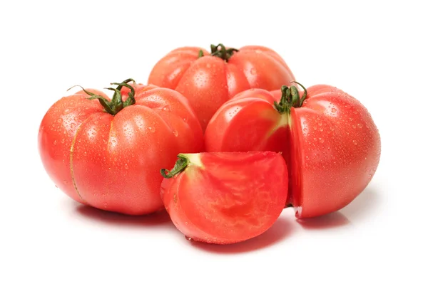 Fresh tomato isolated on white background — Stock Photo, Image