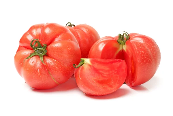 Fresh tomato isolated on white background — Stock Photo, Image