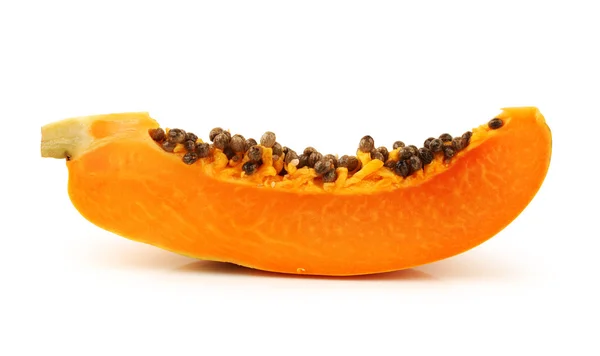 Papaya frutta isolata su sfondo bianco — Foto Stock