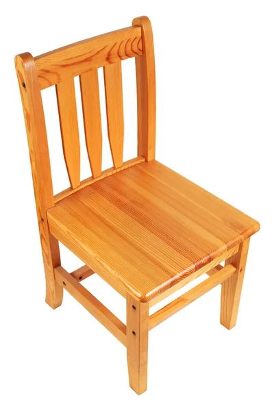 Drewniane krzesło na białym tle — Zdjęcie stockowe