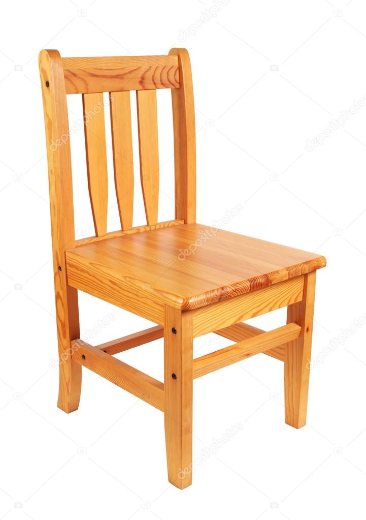 Wooden chair on white background Stock Photo by ©jianghongyan 28179031