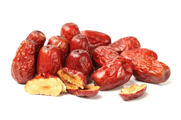 Red date on white background — Stock Photo, Image