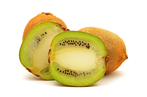 Kiwi frutas no fundo branco — Fotografia de Stock