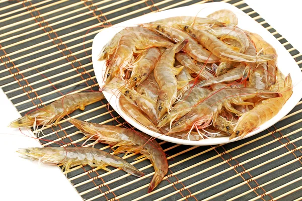 Udang pada latar belakang putih. — Stok Foto