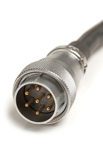 Power plug on white background — Stock Photo, Image