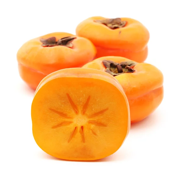 Persimmon sur fond blanc — Photo