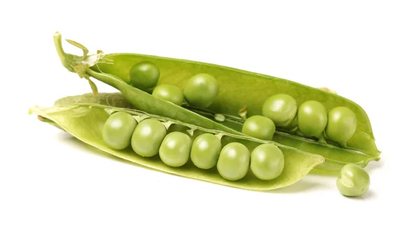 Légumes de pois mûrs, isolés sur fond blanc — Photo