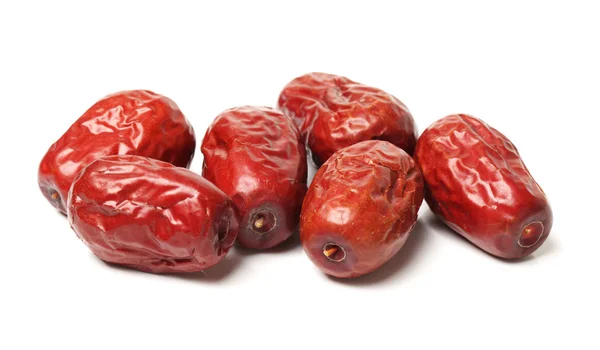 Red date on white background — Stock Photo, Image