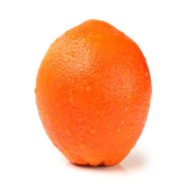 Beyaz arkaplanda turuncu