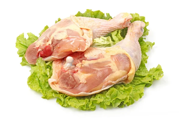 Chicken legs on white background — Stock Photo, Image