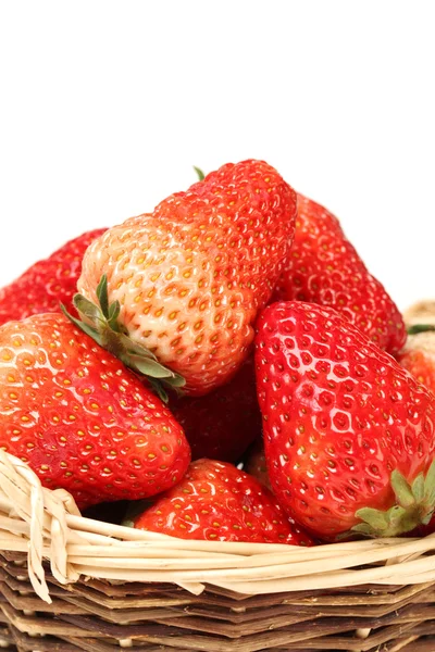 Beautiful strawberries on white background — Stock Photo, Image