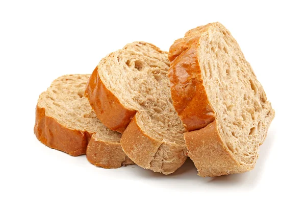 Roggenbrot auf weißem Hintergrund — Stockfoto