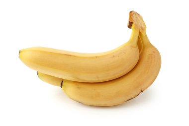 Beyaz arkaplanda muz