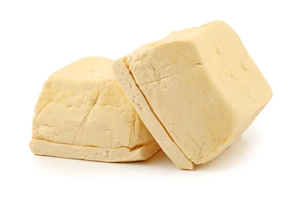 Tofu na białym tle — Zdjęcie stockowe