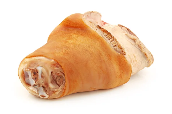 Ruwe varkensvlees (leg) geïsoleerd op witte achtergrond — Stockfoto