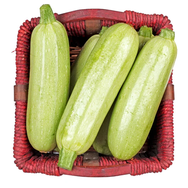 Zucchini på hvit bakgrunn – stockfoto