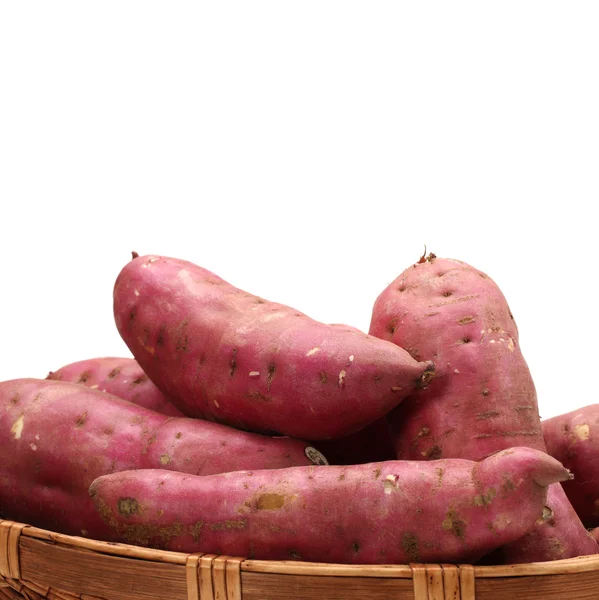 Sweet potato on the white background — Stock Photo, Image