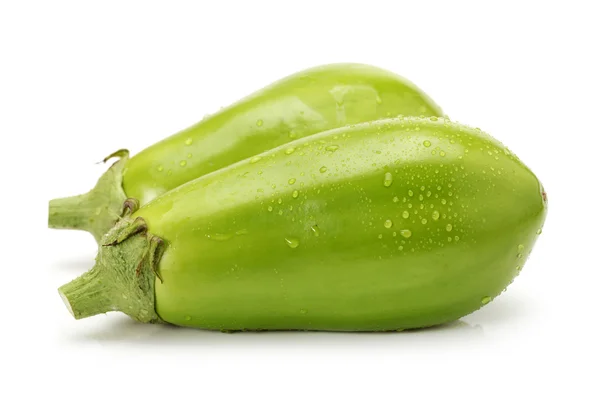 Eggplant or aubergine on white background — Stock Photo, Image