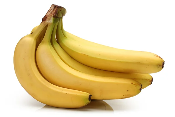 Banan på vit bakgrund — Stockfoto