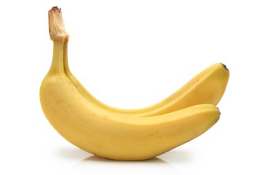 Beyaz arkaplanda muz