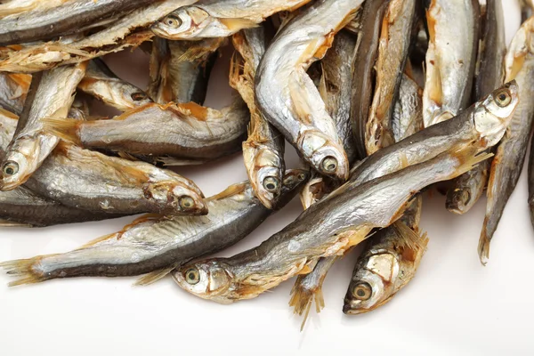 Peces secos aislados sobre fondo blanco —  Fotos de Stock