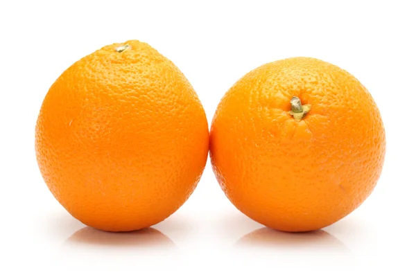 Narancs a fehér háttér — Stock Fotó