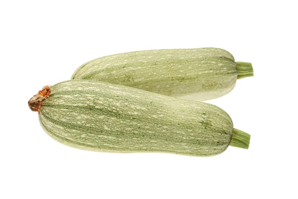 Zucchine su sfondo bianco — Foto Stock