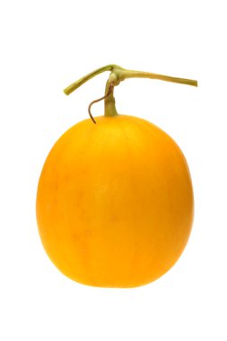 Sarı honeydew beyaz zemin üzerine izole kavun
