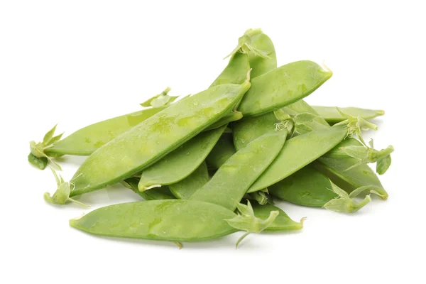 Snow peas isolated on white background — Stock Photo, Image