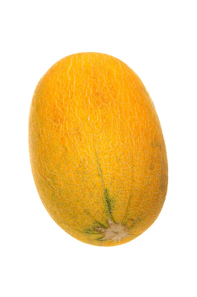 Gelbe Honigtau-Melonen isoliert auf weißem Hintergrund — Stockfoto