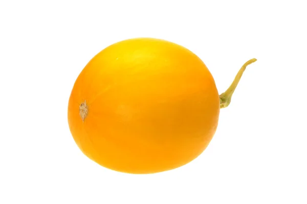 Żółte melony spadzi na białym tle — Zdjęcie stockowe