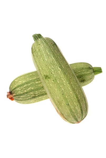 Zucchini auf weißem Hintergrund — Stockfoto