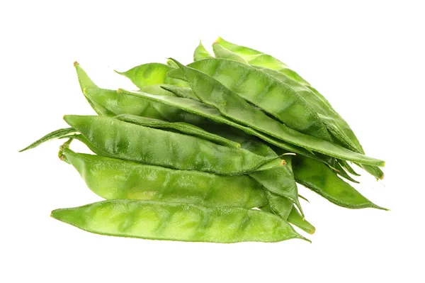 Snow peas isolated on white background — Stock Photo, Image