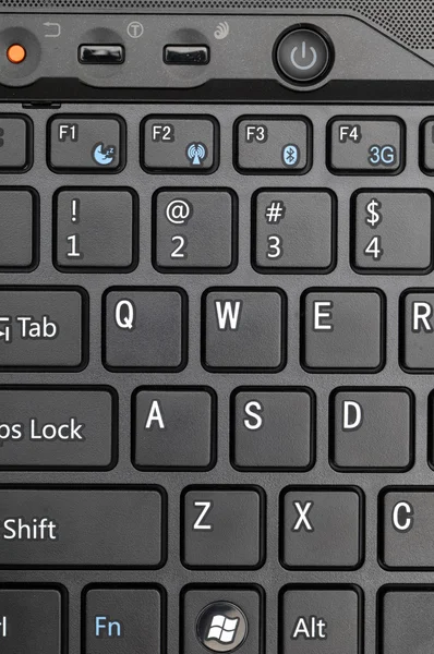 笔记本计算机的键盘 — 图库照片