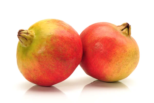 Ripe pomegranate fruit isolated on white background — Stock Photo, Image