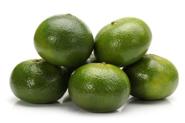 Asya turuncu beyaz zemin üzerine izole