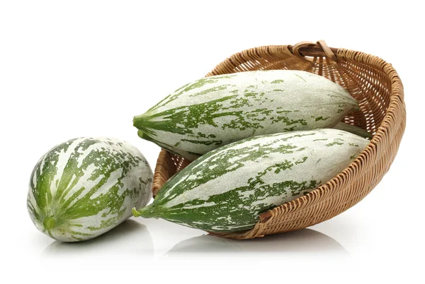 Snake gourd on white background — Stock Photo, Image