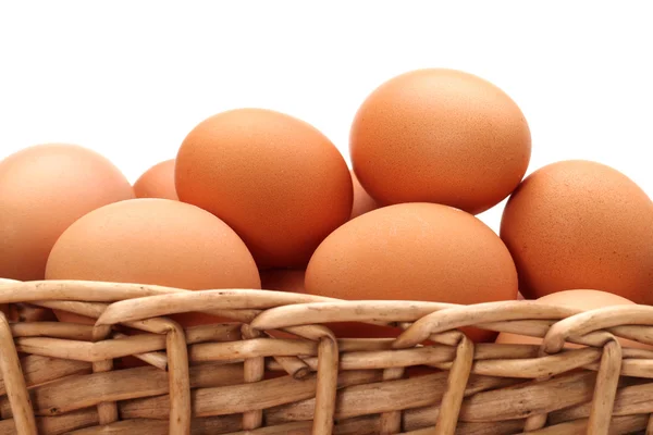 Fehér alapon izolált tojások — Stock Fotó