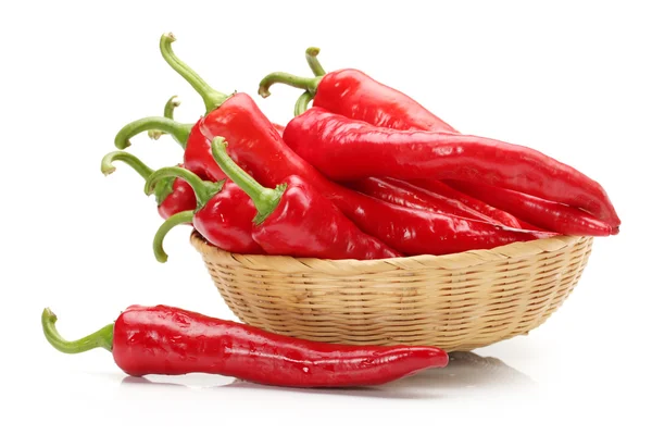 Red Hot Chili på vit bakgrund — Stockfoto